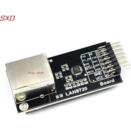 Free Shipping 10pcs/lot High performance LAN8720 Board Ethernet 10/100 Ethernet Transceiver module Embedded server