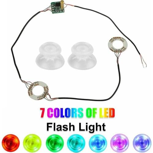 Wireless Handle LED Light Panel for Xbox ONE Analog Thumbsticks Joystick Caps DIY For PS4 Playstation 4