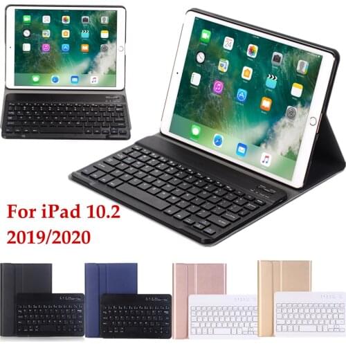 Bluetooth Keyboard Case PU Leather Flip Cover for iPad 10.2 7th 8th 2019 2020 Air 3 iPad Pro 10.5 Tablet Keyboard Stand Covers