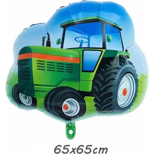 5pcs Large Farm Tractor Mylar Helium Balloon Excavator Farm Theme Party Supplies Birthday Party Decor Kids Toys