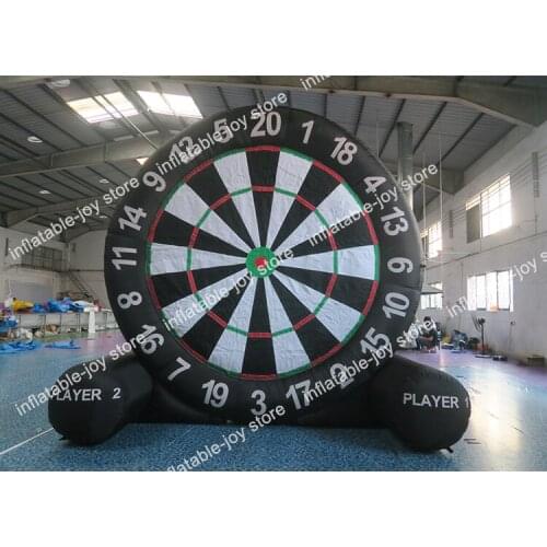 DDU free ship!4m/13ft inflatable single side inflatable shoot ball board game,cheap oxford footdart board without air blower