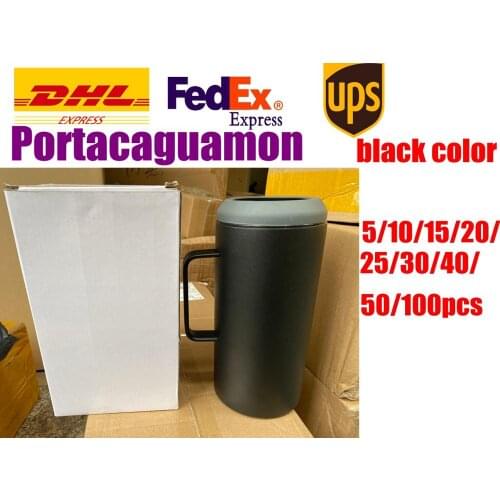 DHL 5/10/20/50/100pcs black Portacaguamon 1.2 Lts Porta caguama 40oz big tumbler big bottle enfriado premium Loggerhead holder