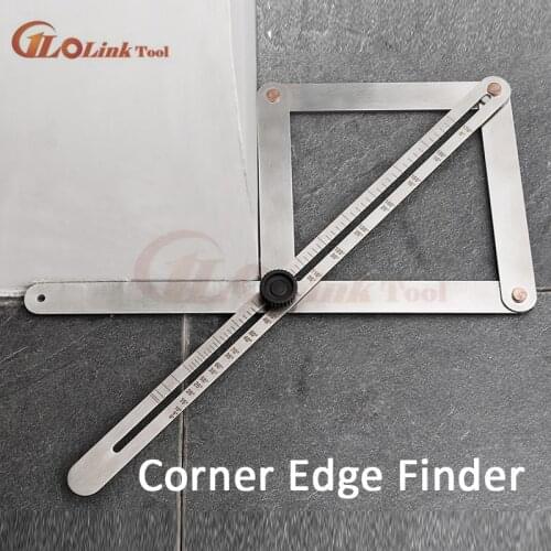 DIY Multi-angle Corner Angle Finder Aluminum Protractor Tile Wood Ruler Woodworking Model Craft Angle