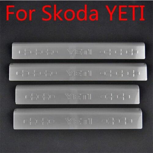 For Skoda YETI, car styling High quality stainless steel Scuff Plate/Door Sill,Free shipping