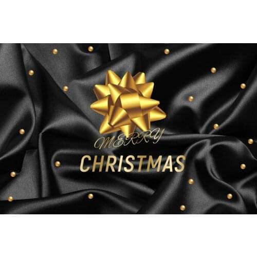 Merry Christmas Decor Backdrop Black Silk Background Newborn Baby Portrait Christmas Party Decoration Photo Booth Props