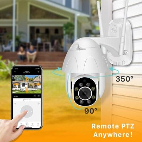 1080P PTZ WIFI Camera 2MP Auto Tracking Waterproof CCTV Home Security IP 4.0X Digital Zoom Speed Dome Wireless IP Monitoring