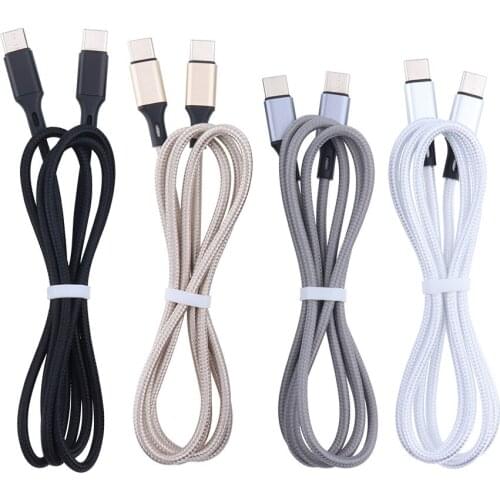 1m 2A USB C to USB Type C Cable Fast Charging Cord for Xiaomi Redmi Note 8 Pro Samsung S10 For Type-C Devices 200pcs