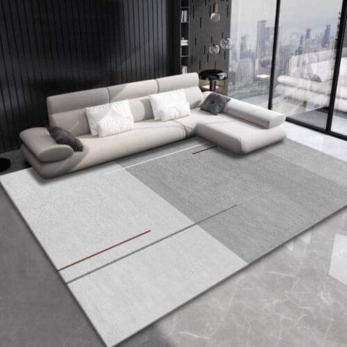 Modern Abstract Ink Carpet For Living Room Thick Grey Yellow Bedroom Bedside Study Area Rugs Sofa Table Floor Mats Home Decor
