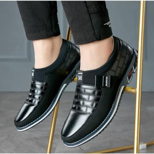 Mazefeng Brand Leather Men Casual Shoes 2019 Brand Mens Loafers Moccasins Breathable Slip on Black Driving Shoes Big Size 38-48