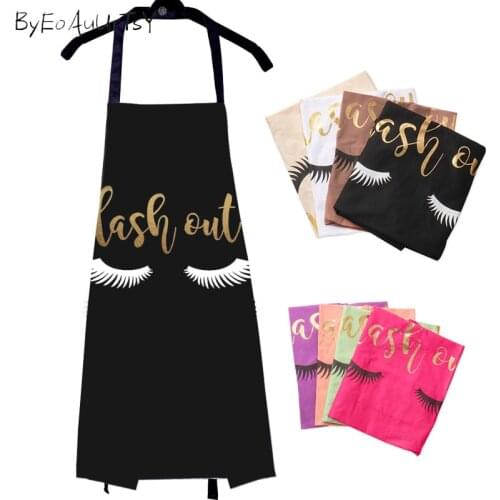 Bronzing eyelash pattern apron grafting eyelashes daidle dedicated ladies adult clean pinafore eyelash extension tool
