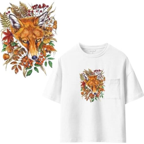 Tiger lion animal Clothing Stickers Iron On Patches Heat Transfers Patch For Clothes Boy Girl T-shirt Appliques Decoration