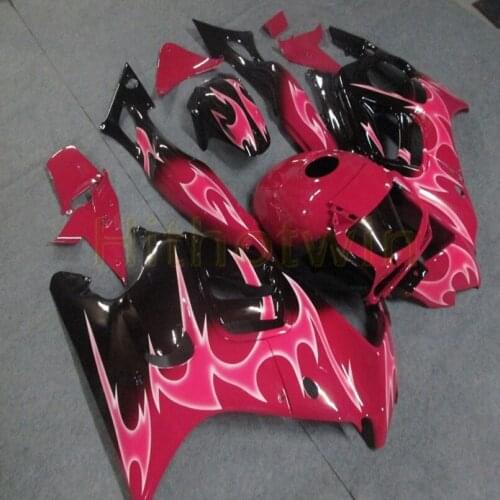 Motorcycle Fairing for CBR600F3 1997-1998 F3 body kit ABS Plastic motor body kit+Screws+pink flames
