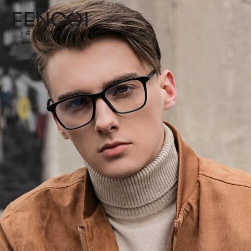 FENCHI TR90 Square Clear Computer Glasses Women Men Anti Blue Light Blocking Glasses Optical Gaming Eyewear