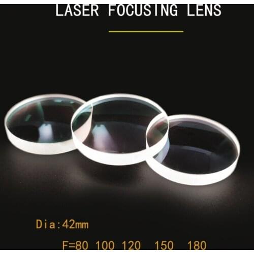 Weimeng brand OPTICAL Focus Lens For Fiber Laser welding machine Dia 42mm F=80/100120/150/180 quartz 1064nm AR Plano-convex
