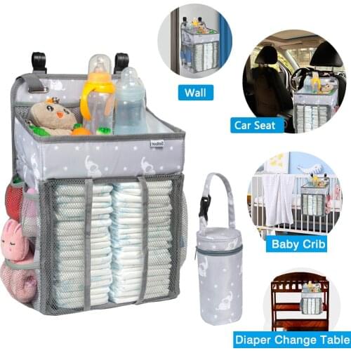 Baby Nursery Organizer Diaper Hanging storage Bags Caddy Kids For Crib Diaper Organizer Infant Bedding Nursing Bags Foldable Bag