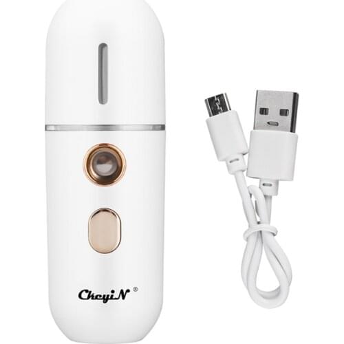Portable Nano Facial Sprayer Cool Mist Face Skin Hydrating Steamer USB Water Spa Skin Moisturizing Steaming Tool Humidifier 12ml
