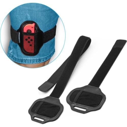 2 Pack Leg Strap for Switch Ring Fit Adventure Just Dance Strap Adjustable Elastic Bandage for Joy Cons for Children Adult