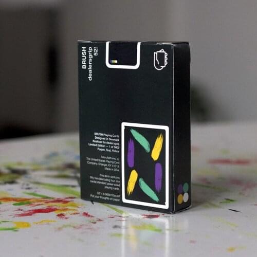 Brush Playing Cards by Dealersgrip Deck USPCC New Limited Rare Cardistry Stripe Magic Tricks