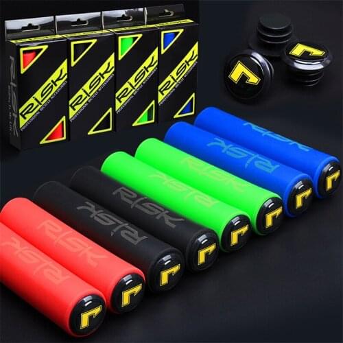 1 Pair Risk Silicone Cycling Bicycle Grips Mountain Road Bike MTB Handlebar Cover Grips Bicycle Accessories Anti-slip Bike Grip