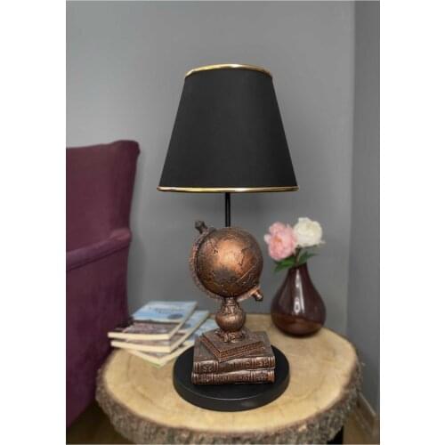Modern Decorative Copper Globe Lampshade Special Design-Gold Detail Black Hood room decor kawaii led lights anime sailor moon home bedroom naruto demon slayer lamp neon sign