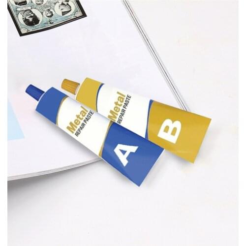 Super AB Glue Iron Stainless Steel Aluminium Alloy Glass Plastic Wood Ceramic Marble Strong Quick-drying Epoxy Adhesive 6g