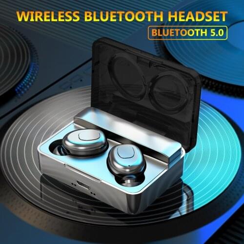 Touch Control TWS Bluetooth 5.0 Mini Wireless Headphones IPX7 Waterproof Stereo Music Sport Earphones Earbuds Noise Reduction