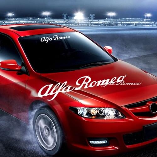 High-quality Car Logo Decal Car Windscreen Sticker Rear Window Bumper Decal Car Vinyl sticker for Italy ALFA ROMEO 147 159 156
