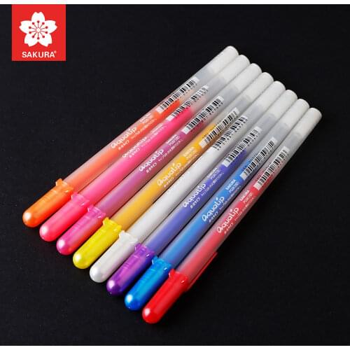 Japan SAKURA Highlight Pen White Fine Line Pen Water Resistant Paint Pen White Gold Silver 1PCS