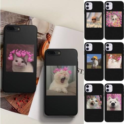 Funny Cute Cat Phone Case Fundas Shell Cover For Samsung S10 S20 Fe Lite S21 S30 ULTRA Plus 5G