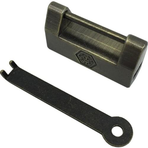 1PCS/LOT Chinese Old Style Door Hardware & Locks Antique Brass Padlock Jewelry Box Padlock Lock box