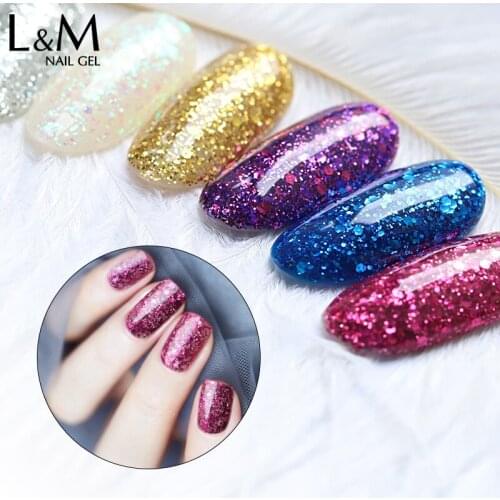 12pcs/lot Diamond gel series glitter Art Gel Nails IDO Brand factory wholesale Soak Off Long Lasting nail gel polish Starlight