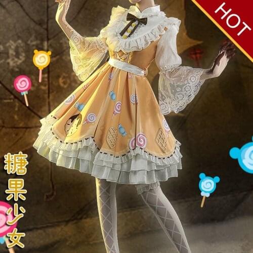 Anime Game New Identity V Cosplay Costume Mechanician Candy Girl Cute Lolita Skirt Set