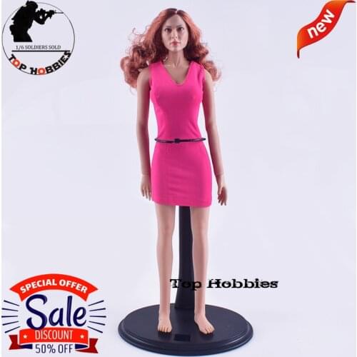 Action Figure Anime 1/6 Toys & Hobbies Action & Toy Figures 1:6 scale accessories GCTOYS Female Head Sculpture Rose Miniskirt Dr
