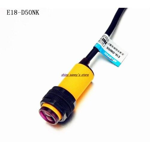 3pcs/Lot E18-D50NK NPN NO 3-50cm Diffuse Reflection Type Infrared Obstacle Avoidance Sensor Photoelectric Switch Brand New