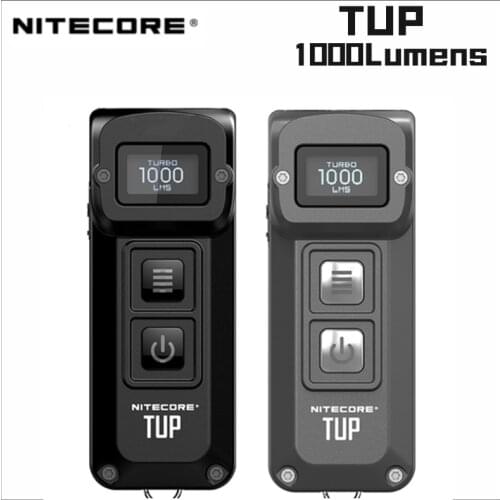 NITECORE TUP Intelligent Pocket Light 1000Lumen Hard Light Utilizes a CREE XP-L HD V6 LED Rechargeable High Power Led Flashlight