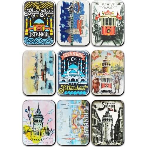 Fridge Magnets Decor Istanbul Turkey Taksim Hagia Sophia Tourist Souvenir Magnetic Refrigerator Paste Gifts
