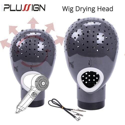 Natural Hair Block Head Wig Dryer Head With String Good Quality Plussign New Mannequin Head For Lace Wigs Safe Wig Dyer Machine