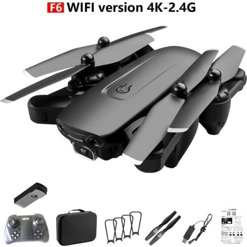 F6 GPS Drone 4K Camera HD FPV Drones with Follow Me 5G WiFi Optical Flow Foldable RC Quadcopter Professional Dron