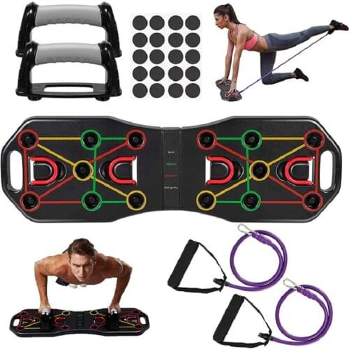 Portable Push-up Bracket Gym Exercise Fitness Equipment Home Womens Bodybuilding Hip Shaping Abdominal Muscle Training Board