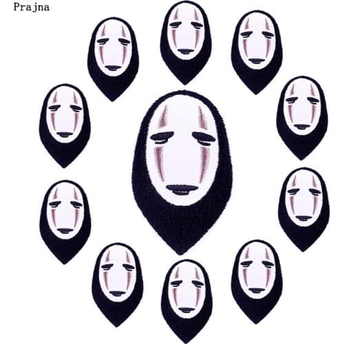 Prajna 10 PCS Spirited Away Patch Cartoon Anime Embroidered Patches For Clothing Cute Caroon Applique Patches On Clothes Badges