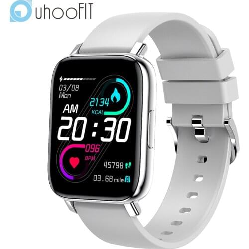Uhoofit A1 Smart Watch Men Sport Women Fitness Tracker Support Custom Dial Calls SMS Reminder Sleep Smart Watch for ios Android
