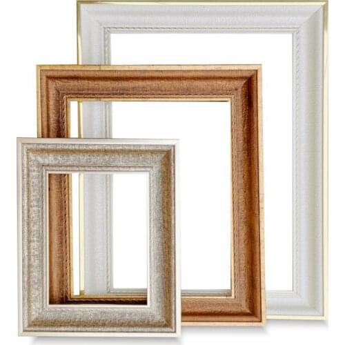 Home decoration mural picture frame Wood canvas poster painting photo DIY frame factory provides photo frame set wall art