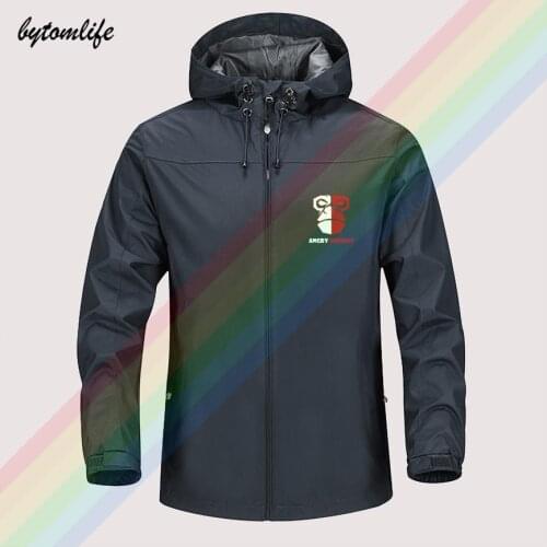 Angry Monkey Red And White Face Autumn Winter Sailing Hiking Outdoor Hooded Windproof Jacket Men Top Quality Soft Asian Size