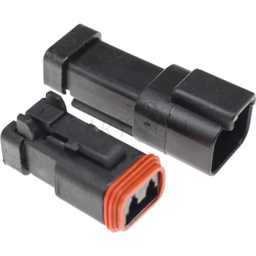 1 Kit Auto DT 2 Pin Deutsch DT04-2P-E005 DT06-2S-EP06 Waterproof Female Male Automotive Connector Auto Plug For Mazda