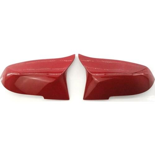 1 PAIR M3 M4 STYLE MIRROR COVER CAPS SHINY RED FIT FOR BMW F30 F32 2013-2018