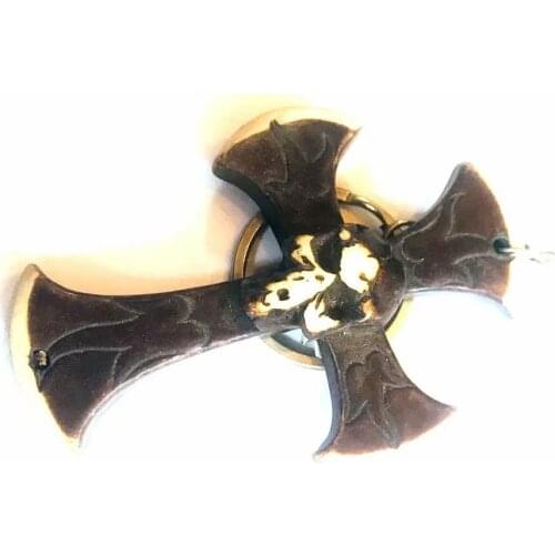 12 pcs Skull Keychain Hip-Hop Vintage Mens Skeleton Head Ornament Key ring