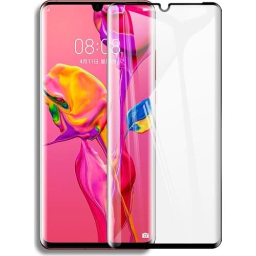 3D Protective Glass On For Huawei P30 Pro P 30 lite light Full Cover Screen Protector Tempered Glass on P 30lite 30pro pelicula