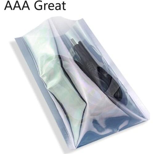 AAA Great 100Pcs/Lot Antistatic Plastic Storage Bag Open Top Anti Static Bags Heat Seal Electronic Accessories Package Pouches