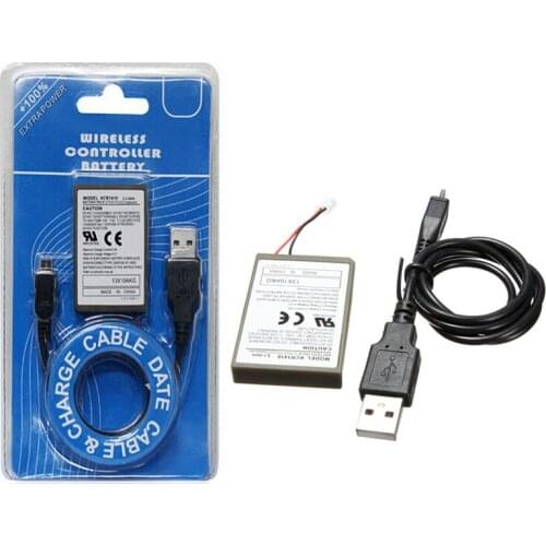 Rechargeable Battery Pack USB Charging Cable Power Charger for Sony Playstation Dualshock 4 PS4 Slim Wireless Controller Gamepad