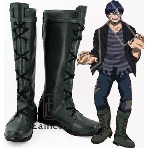 Anime My Hero Academia Iida Tenya Cosplay Party Custom Made Shoes